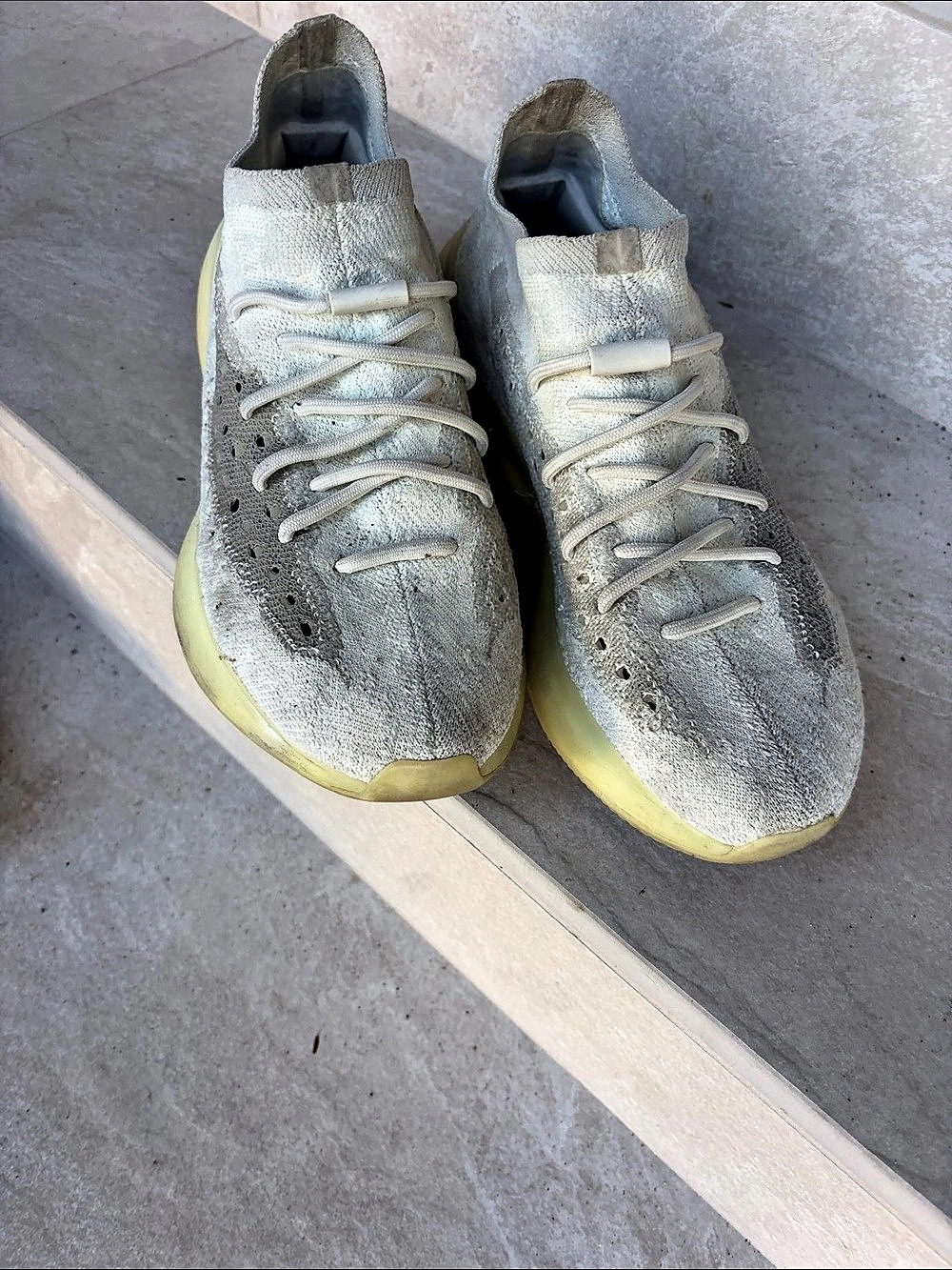 Adidas Yeezy Boost 380 Calcite Glow Metallic Sneakers